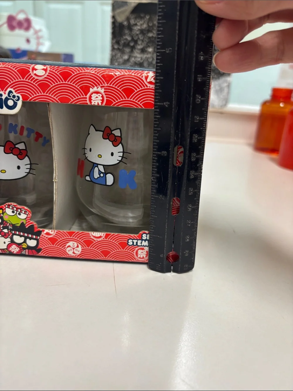 Sanrio branded stemless
